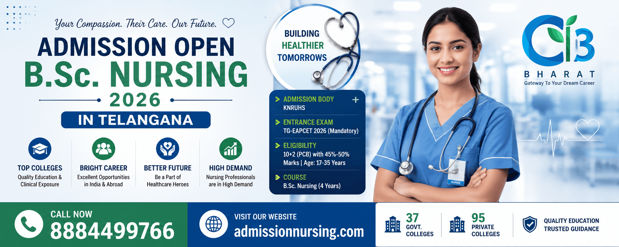 B.Sc. Nursing Admission in Telangana 2026 – Complete Guide for Students