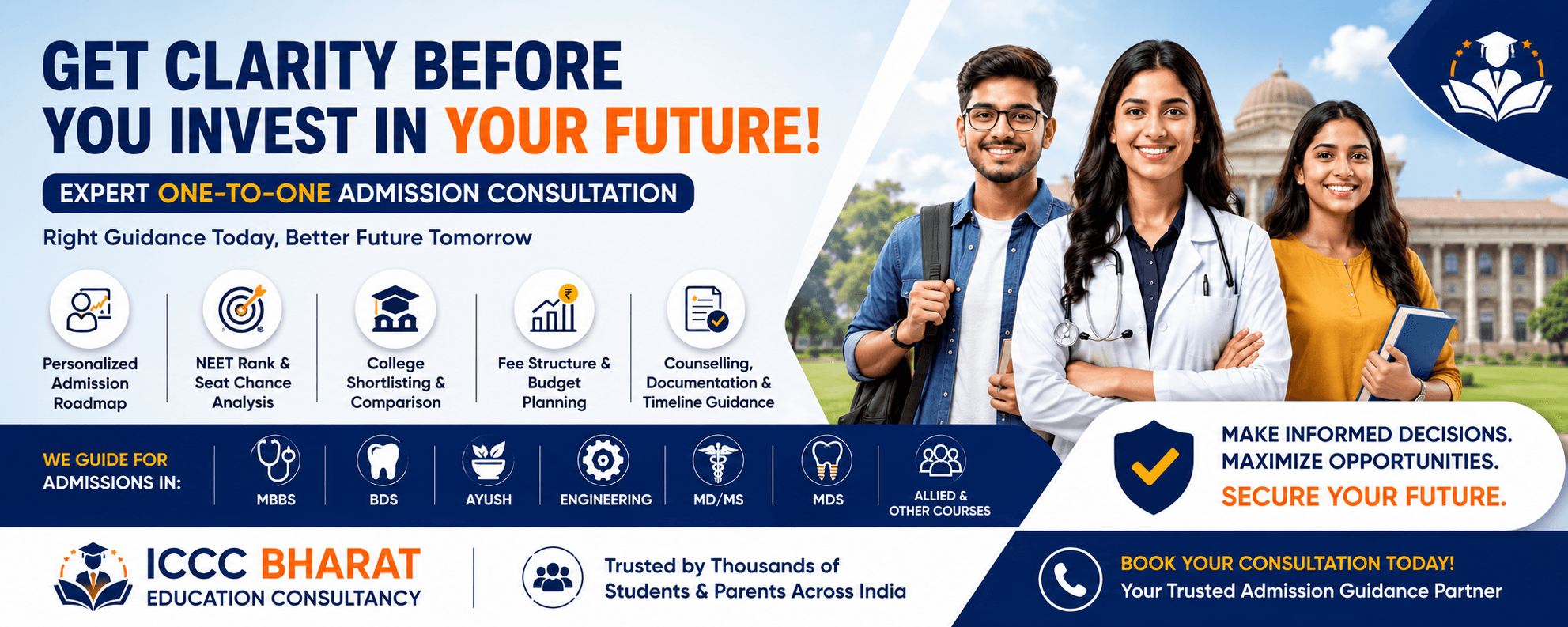 Get Clarity Before You Invest in Your Future: Expert Admission Consultation by ICCC Bharat