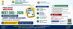 NEET UG 2026 Re-Examination Admit Card Released: Download Hall Ticket at neet.nta.nic.in